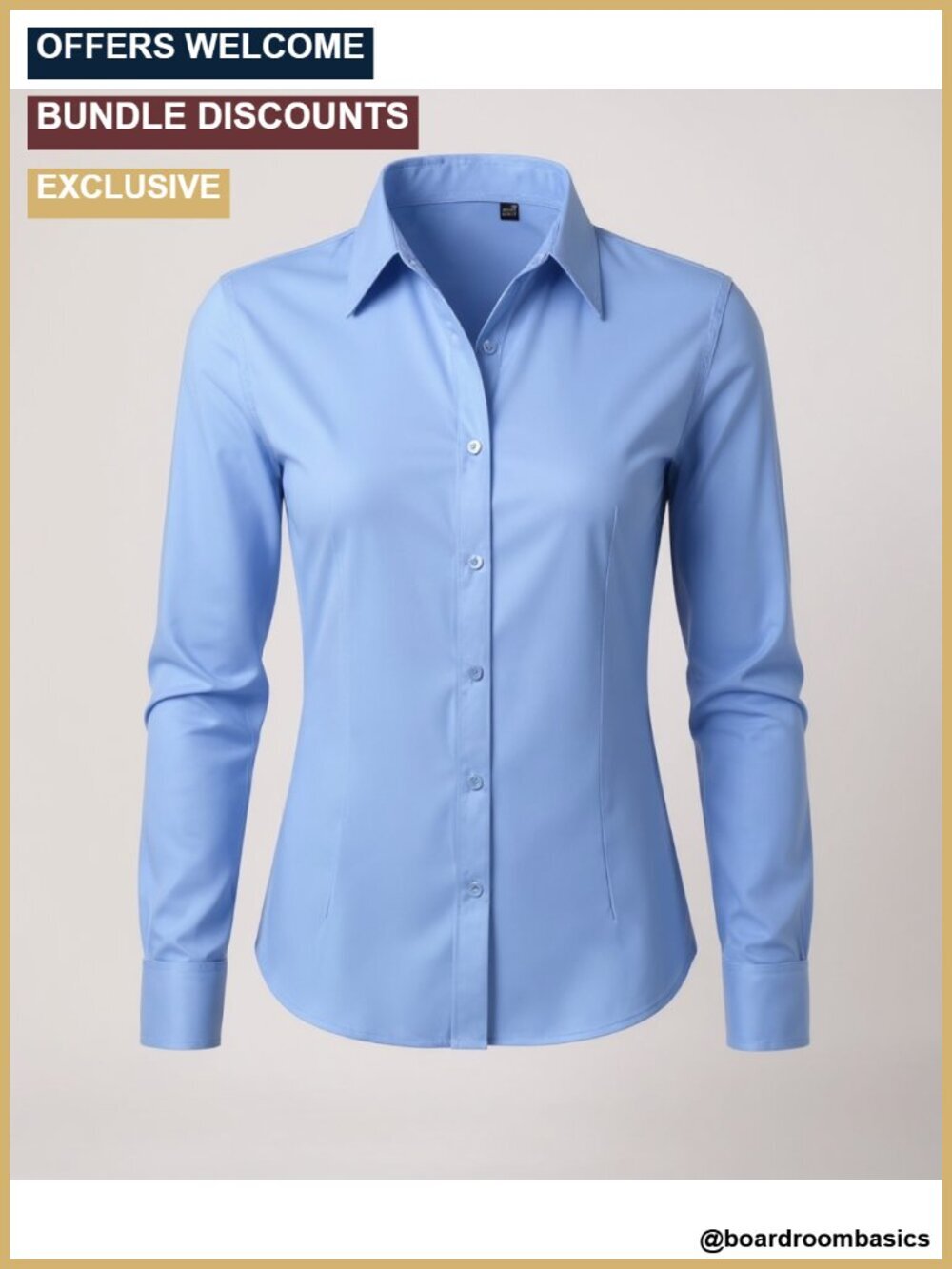 Stain Shield Wrinkle Free Long Sleeve Button Down Shirt Blouse